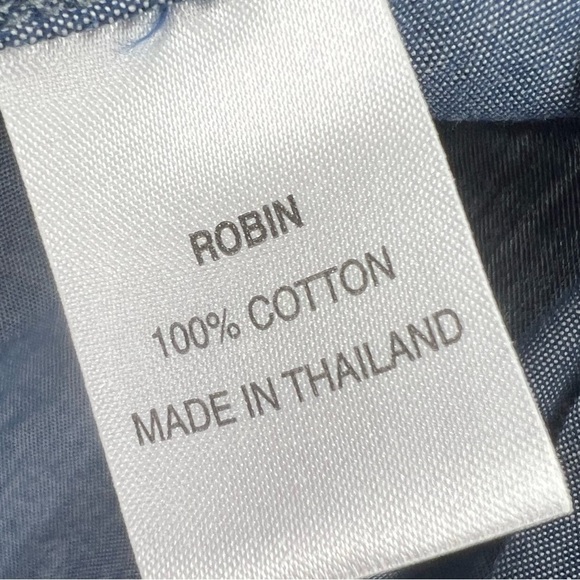 Trovota blue long sleeve button down shirt size S - Picture 5 of 7